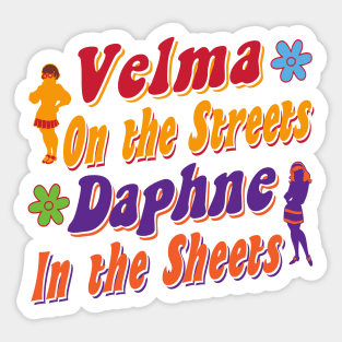 Velma On The Streets Daphne In The Sheets Sticker